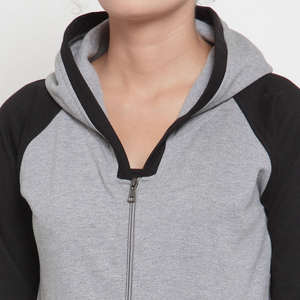 Women's Zip Hoodie & Slim Fit Pants <b>Set</b> Casual Two-Piece for Wear Solid Fleece Eco-Friendly Regular Fit Daily Street Outfit - Product Image 2