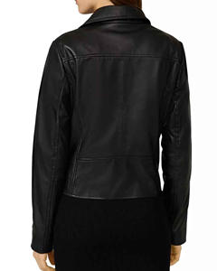 Women’s Vintage Cowhide Leather Motorcycle Jacket – Turn-Down Collar Long Sleeve Riding Outerwear with Breathable Finish - Product Image 2