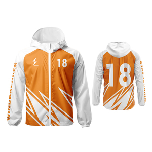 Custom Men's Hooded Windbreaker <b>Jacket</b> Sublimation Print Team Sports Warm Up Coat <b>Lightweight</b> <b>Running</b> Outerwear 2026 - Product Image 6