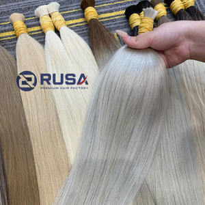 RUSA Hair - Paquetes de Cabello Humano Virgen Vietnamita de Estilo Libre, Súper Doble Trama, 100g, Colores Diversos, Trama Única - Product Image 1