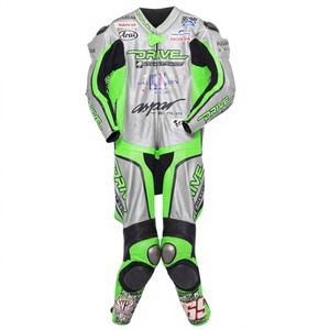 Traje de Motociclismo de Cuero Nicky Hayden Zonda, 1 Pieza, Piel de Vaca/Canguro, para Pista/Conducción, con Protección Nivel 2 - Product Image 1