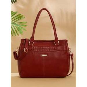 Premium PU <b>Leather</b> Ladies Tote <b>Handbag</b> With Spacious Interior Comfortable Shoulder Straps Modern Fashion Design For Everyday - Product Image 5