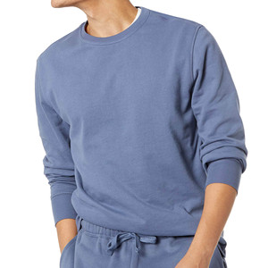 OEM Wholesale Custom Logo Crew Neck Oversized <b>Men's</b> 100% Cotton <b>Pullover</b> Blank Heavyweight Sweatshirt 3D Embroidery - Product Image 2