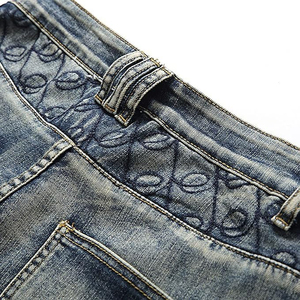 Pantalones Cortos de Mezclilla OEM con Lavado Ácido, Unisex, Estilo Urbano Holgado, Vintage, de Algodón, Venta al por Mayor - Product Image 4