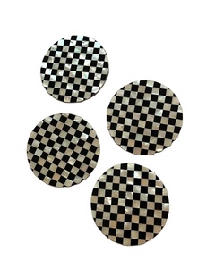 Hermoso Juego de Platos para Té con Posavasos de Nácar Clásico, con Color Personalizado, Alta Calidad para Exhibición en el Hogar de Lujo Durante el Eid Ramadán - Product Image 1