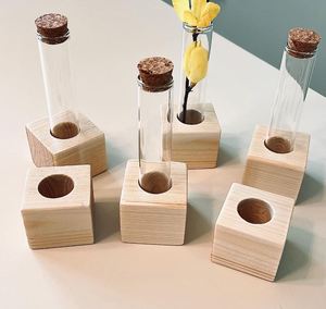 Support <span class=keywords><strong>en</strong></span> <span class=keywords><strong>bois</strong></span> pour tubes <span class=keywords><strong>à</strong></span> <span class=keywords><strong>essai</strong></span>, design cube, pour présentation <span class=keywords><strong>en</strong></span> laboratoire, comptoir de magasin et exposition - Product Image 5
