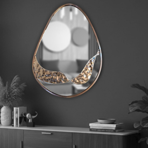 Renueva el interior de tu hogar con el lujoso y artesanal encanto del espejo SS PVD Hammer Design. - Product Image 5