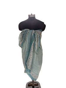 Sarongs Mujer Playa Mujer Bikini Sarong Bloque de algodón indio Impreso Sarong Floral Pareo Sexy Bikini Fabricante Bufandas indias - Product Image 3