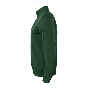 Sweat-shirt à col zippé pour homme, 100% polyester, pull-over décontracté, streetwear, léger, respirant, service OEM, mélange de coton Basi - Product Image 3