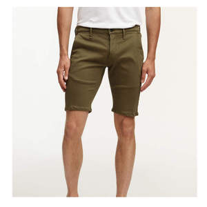 Shorts chino pour homme, taille haute, 100% coton, style smart casual, avec poches, couleur unie, légers, respirants, logo personnalisé - Product Image 3
