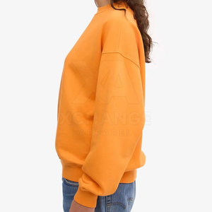 Sudadera extragrande de moda, mezcla de algodón, cuello redondo, corte holgado, informal, de manga larga, para actividades al aire libre en invierno - Product Image 3
