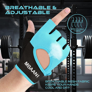 Guantes de Entrenamiento para Hombre y Mujer - Guantes de Gimnasio sin Dedos, Transpirables y Ligeros para Levantamiento de Pesas, Ciclismo y Dominadas - Product Image 6