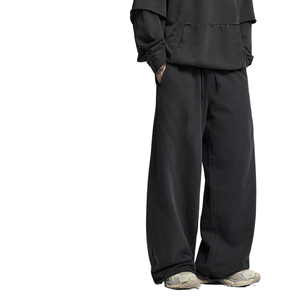 Pantalon de costume décontracté léger pour homme, coupe droite, taille mi-haute, extensible, confortable - Product Image 1