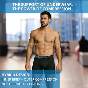 Pantalones Cortos de Compresión para MMA + Calzoncillos Deportivos Integrados para Entrenamiento Atlético - Product Image 6