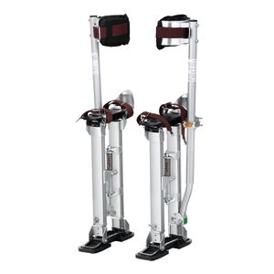 "18-30FT Adjustable <b>Aluminum</b> Drywall Stilts W/ Knee Pads & Non-Slip <b>Work</b> <b>Platforms</b>" - Product Image 6