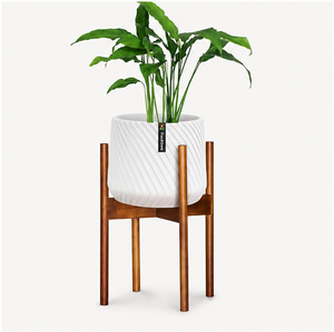 Premium Mid Century Modern Wooden Plant Stand Acacia Wood Indoor Flower <b>Pot</b> <b>Holder</b> for Living Room & Office Decor - Product Image 4
