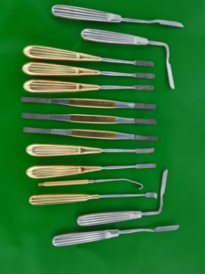 Ensemble de 15 instruments de chirurgie plastique pour lifting du visage, pour lifting des sourcils endoscopique, rasps nasaux réutilisables en acier inoxydable - Product Image 6