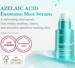 Sérum pour la peau medicube AZELAIC ACID EXOSOME SHOT 7500 30ml, apaise, affine les pores, unifie le teint, éclaircit, répare - Product Image 3