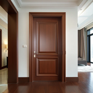 Puerta de Madera Natural Clásica, Resistente para Interiores y Exteriores, Puerta de Entrada de Madera Sólida de Roble y Teca Premium para Villas y Mansiones - Product Image 3