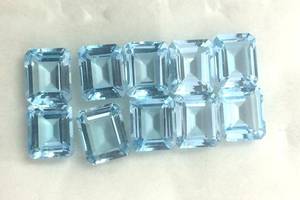 Topacio Azul Cielo Natural al por Mayor, Corte Octogonal Facetado, Gema Suelta de Alta Calidad, Personalizado para la Mejor Joyería - Product Image 4