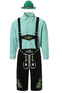 Costume bavarois en cuir de haute qualité pour hommes avec logo personnalisé, service OEM, cuir véritable, costume traditionnel allemand pour l'Oktoberfest - Product Image 5