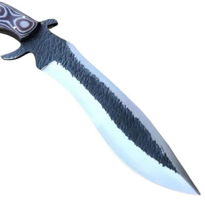 Couteau Bowie en acier inoxydable, grand couteau utilitaire pour le camping et la chasse en plein air, avec poignée confortable, construction durable et étui. - Product Image 2