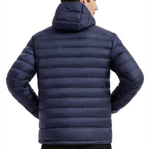 Veste matelassée pour homme, design personnalisé 2025, couleur marine, tissu léger, rembourrage en coton, coupe oversize, fermeture éclair, veste d'extérieur - Product Image 3