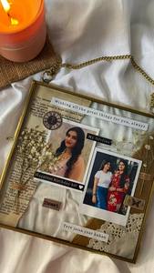 Home Decor Glass & Metal Hanging & Table Top Picture <b>Frame</b> for <b>Wall</b> Decoration, with 2 Sides Glass Customised Decorative <b>Frames</b> - Product Image 6