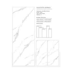 Calacatta impero grande dalle de sol en marbre brillant complet 1200x3200mm Carreaux de céramique en porcelaine émaillée polie de grande taille de qualité supérieure fabricant leader - Product Image 2