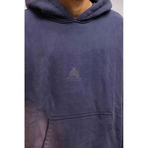 Acid Wash Pullover Hoodie Oem Cotton Stone Vintage Oversized Crop Acid Wash Hoodie para hombres Custom Brand Logo algodón mezclado - Product Image 4