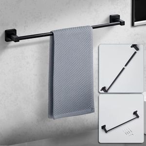 ชุดอุปกรณ์ห้องน้ำสีดำด้าน 4 ชิ้น ทำจากสแตนเลส ติดผนัง ประกอบด้วยราวแขวนผ้าเช็ดมือ และที่แขวนผ้าเช็ดตัวแบบวงแหวน - Product Image 3