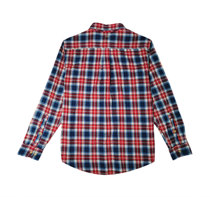 Solid Color Fashion Long Sleeve Check <b>Mens</b> Custom Plaid Vintage <b>Flannel</b> <b>Shirts</b> - Product Image 1