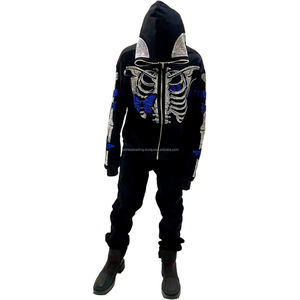 Nouveau sweat à capuche strass pour hommes Basics coton mélangé sweats à capuche hommes sweats à capuche personnalisés sweat pour hommes au prix de gros - Product Image 2