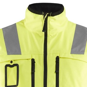 Chaleco de Seguridad de Alta Visibilidad Clase 2, Impermeable, Reflectante, Amarillo, con Múltiples Bolsillos y Cierre de Cremallera - Product Image 6