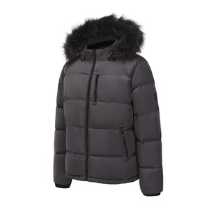 Chaqueta Acolchada Metálica Brillante con Logotipo Personalizado al por Mayor, Impermeable, Unisex, con Capucha, Cálida para Invierno, Rellena de Poliéster, de Secado Rápido, Estilo Urbano - Product Image 2