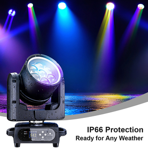 SHEHDS 7*40W IP66 Luz de Cabeza Móvil Beam DMX 26/70CH LED Wash para DJ, Bodas y Eventos al Aire Libre - Product Image 6