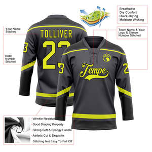 Maillot de hockey personnalisé pour équipe, 100 % polyester, décontracté, à manches longues, pull sportif avec impression par sublimation - Product Image 4