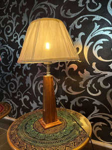 Lampe en bois naturel, lampe de table en bois massif pour chambre à coucher, chevet, salon, luminaire décoratif de bureau de qualité supérieure - Product Image 5