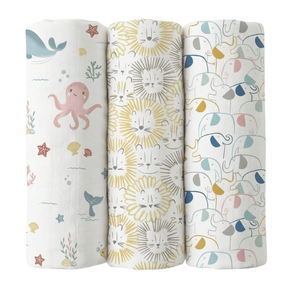 Organic Cotton Muslin Swaddle Blanket Trusted Supplier Soft Breathable Newborn Baby <b>Wrap</b> Hooded Bath <b>Towel</b> Wholesale OEM - Product Image 1
