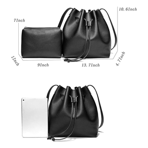 Sac à main femme, nouveau style, sac fourre-tout, sac à bandoulière, sac à poignée supérieure, sac à main en cuir véritable et en cuir PU - Product Image 6