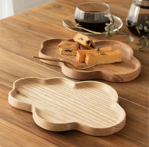 Bandeja de bambú natural Vajilla sostenible Sirviendo comida para comedor Fiesta Ocasiones Plato Tipo de plato - Product Image 1