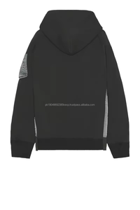 Sweat à capuche éponge au design unique pour hommes, fermeture à boutons, poches latérales obliques, hiver, vente en gros, maillot Ripstop, araignée, livraison DDP - Product Image 4