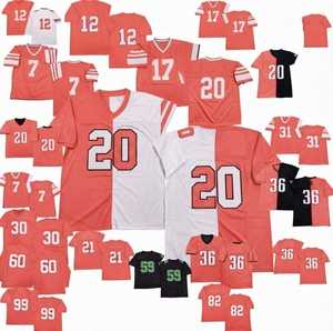 Camiseta de Fútbol Americano Personalizada en Rojo Coral con Nombre de Equipo, Impresión por Transferencia de Calor, Cuello en V, Manga Corta, 100% Poliéster, Secado Rápido - Product Image 1