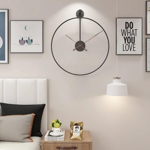 Handmade Metal <b>Wall</b> <b>Clock</b> <b>Decorative</b> Silent Quartz Hanging <b>Clock</b> for Living Room At Best Price - Product Image 4