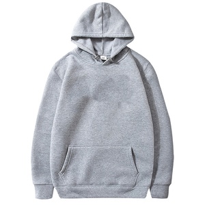 Sweat-shirts à capuche en coton pour hommes, col à cordon, pull-over décontracté, col rond, manches longues, sweat-shirts de sport, texte et logo personnalisés pour hommes - Product Image 2