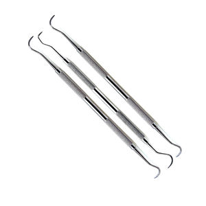 New High Quality Stainless Steel Periodontics Manual Dental Scaler Instrument Set Hospital Use Class I Grip Surgical - Product Image 5