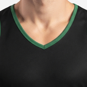 Men's Professional Lightweight Breathable 100% Polyester Netball Jersey Custom Number Sublimated Printed V-Neck Moisture Wicking - Product Image 4
