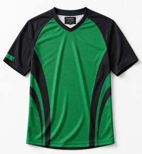 Camisetas Personalizadas al por Mayor, Unisex, de Poliéster, con Cuello en V, Manga Corta, Sublimadas, con Logotipo Personalizado en la Parte Delantera - Product Image 1