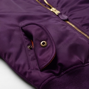 Custom Flight Bomber <b>Jacket</b> Greek Wear Sorority Products Full Zip Ribbed Collar Casual Outerwear - Product Image 4