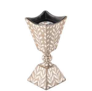 Quemador de Incienso de Resina de Nácar Beige de Lujo, Mabkhara, Incienso Árabe Oud, Hecho a Mano, Decoración Religiosa para el Hogar - Product Image 3
